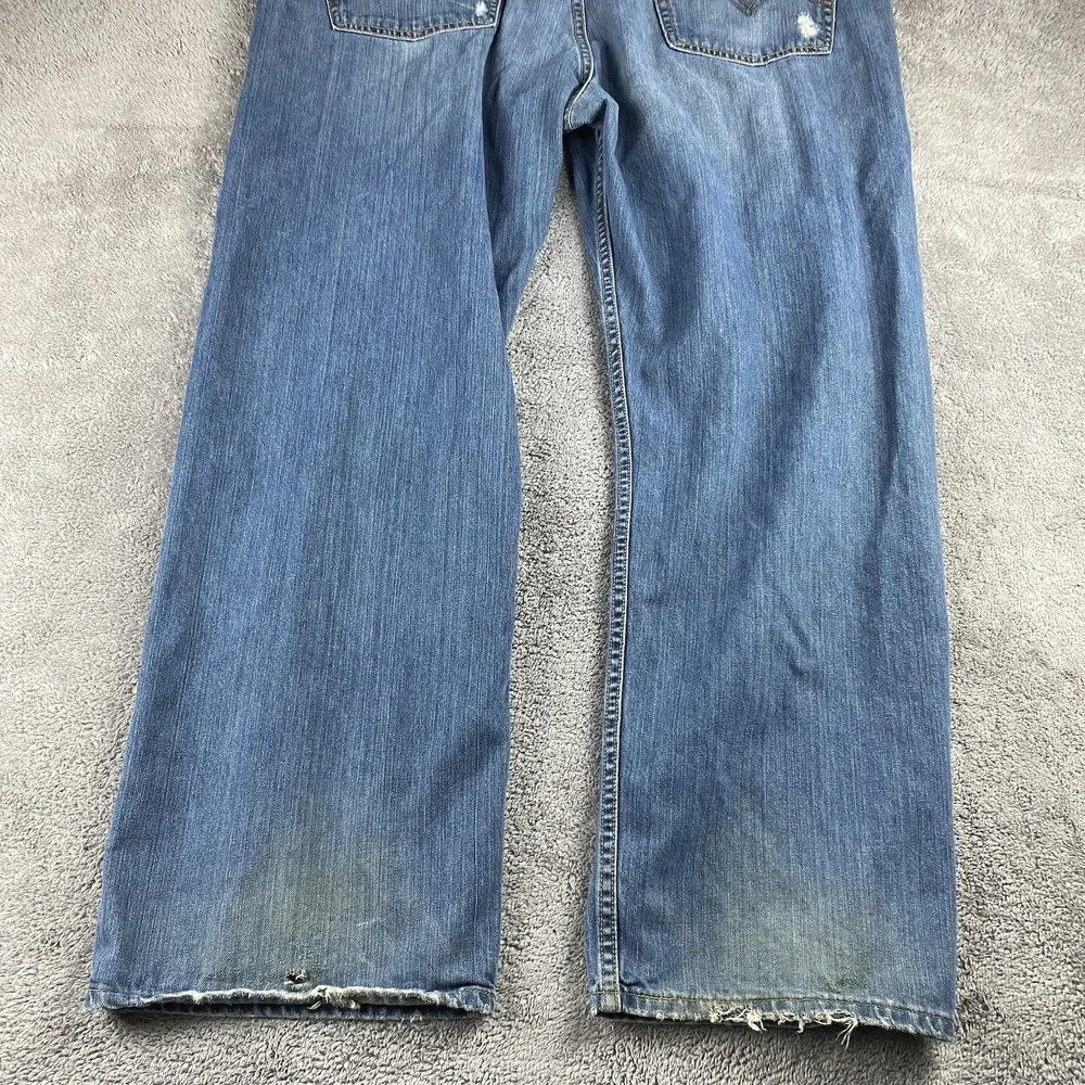 Levis 559 Relaxed Straight Jeans Mens 46x32‎ Blue Medium Wash High Rise